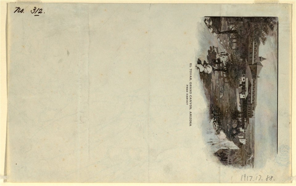 Drawing, Grand Canyon in the Rain, July 12, 1908 (CH 18189983)