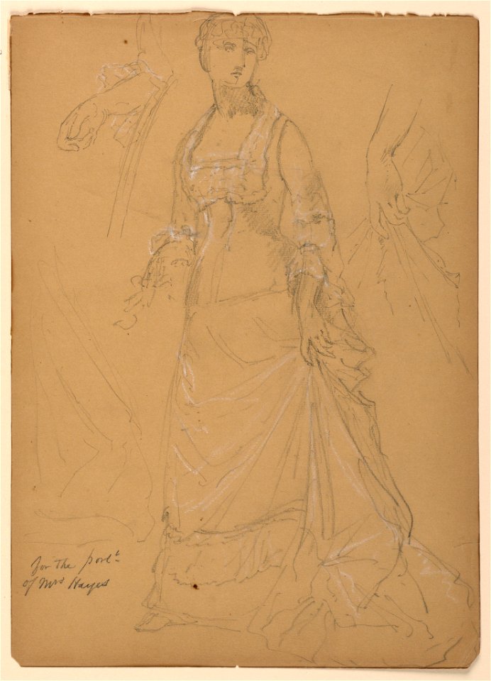 Drawing, Mrs. Rutherford B. Hayes,, 1880 (CH 18346533)