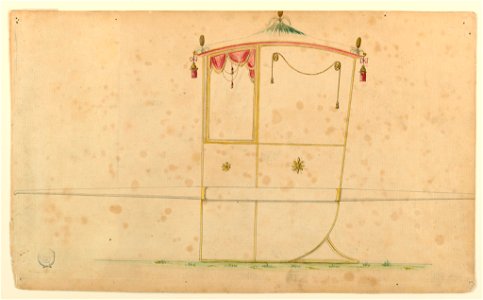 Drawing, Project for a Sedan Chair, 1775–90 (CH 18105721)