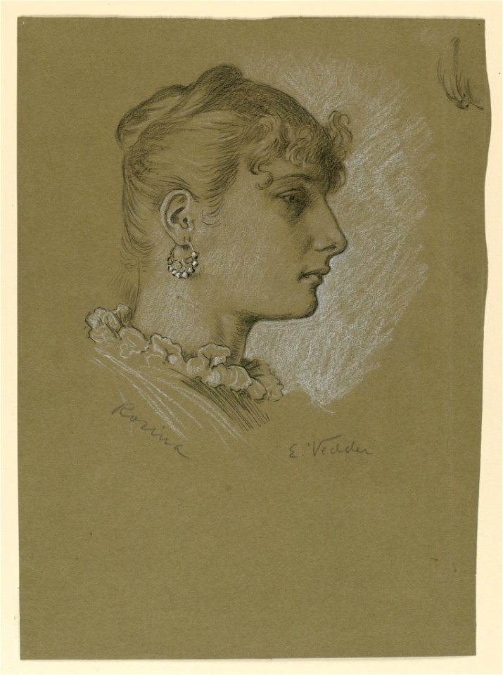 Drawing, Head of a woman, profile- Rosina, ca. 1885 (CH 18404361)