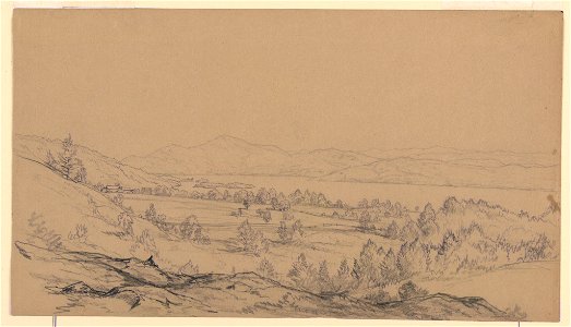 Drawing, Lake George, New York, Looking Northeast, 1850–65 (CH 18439491)