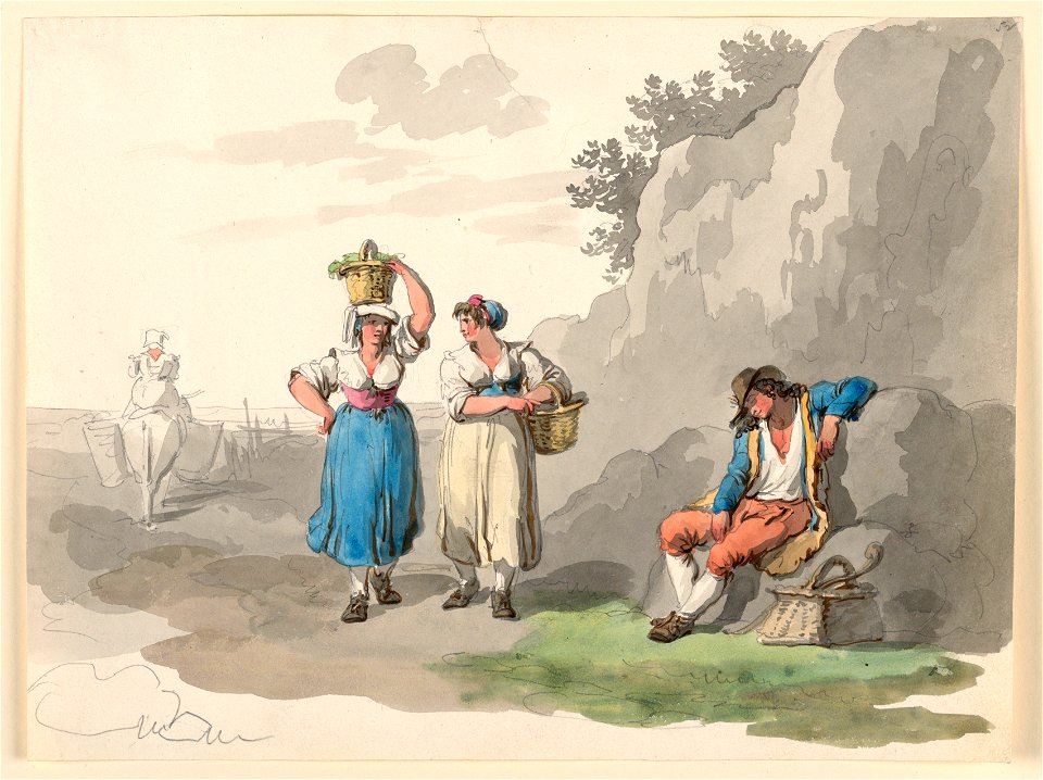 Drawing, Return From The Vintage, 1807–08 (CH 18329629)