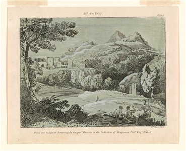 Drawing, plate 9 from an original drawing by Gaspar Poussin in the collection of Benjamin West Esqr. P.R.A. - Wm. Charles fecit. LCCN2012647365