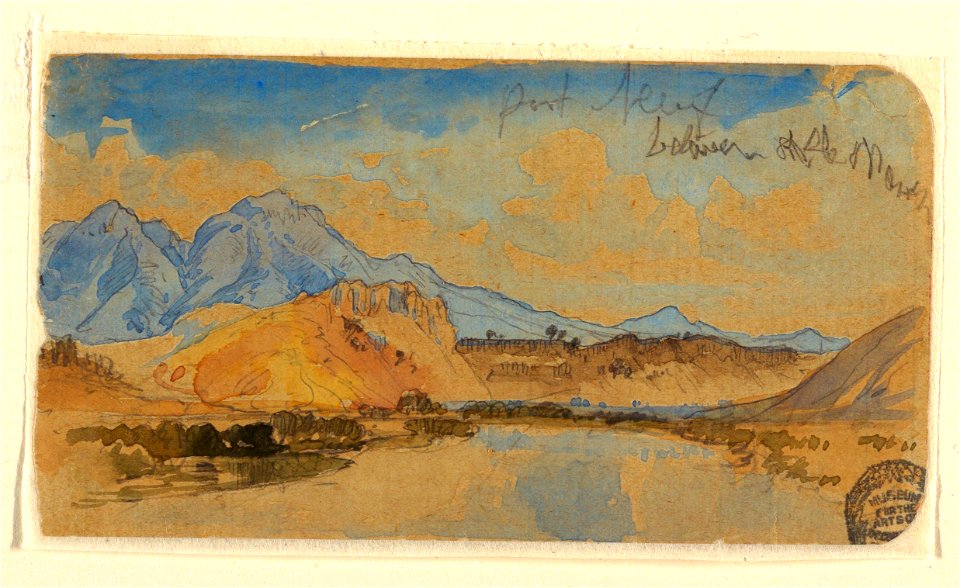 Drawing, Port Neuf Canyon, Idaho, possibly 1879 (CH 18189575)