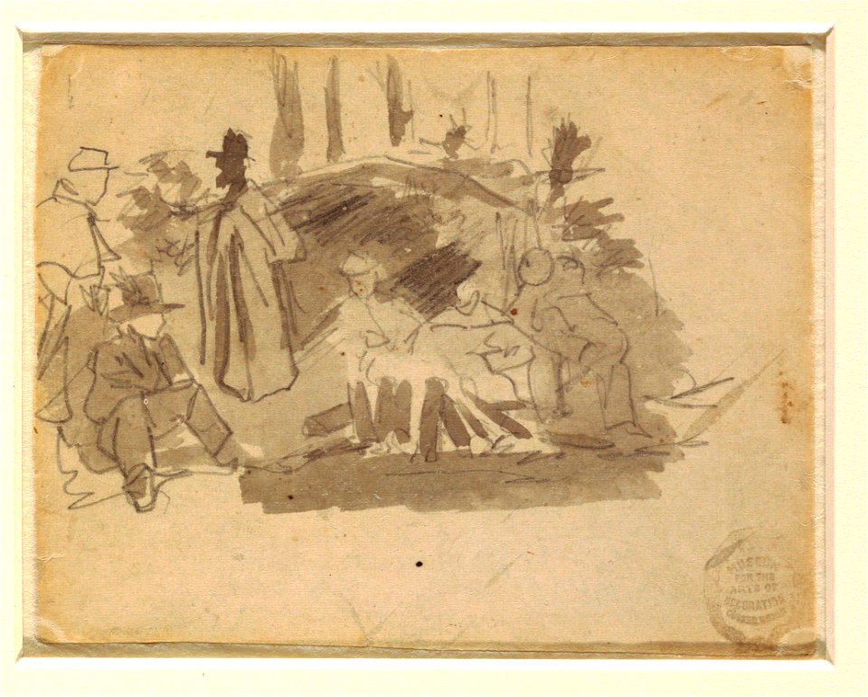 Drawing, Soldiers Camping, 1862 (CH 18173745)