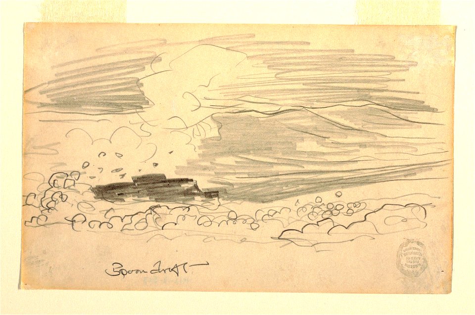 Drawing, Spoondrift- A Heavy Sea - Prout's Neck (.), ca. 1895 (CH 18174399)