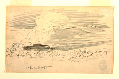 Drawing, Spoondrift- A Heavy Sea - Prout's Neck (.), ca. 1895 (CH 18174399)