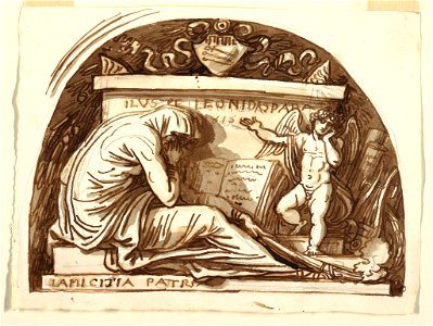 Drawing, Sepulchral Monument for Leonida Spada, 1815 (CH 18119391)