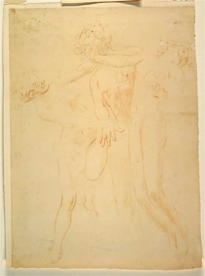 Drawing, Studies for the groups of the two maenads and the Silenus, 1895–98 (CH 18138027)