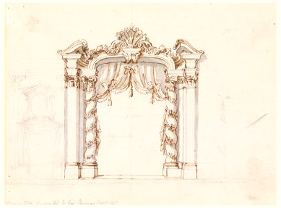 Drawing, Project for an Entrance, ca. 1745 (CH 18109421)