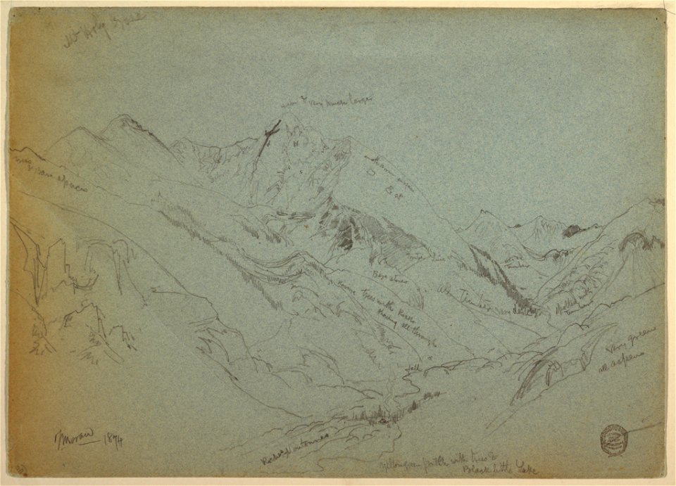 Drawing, Mount Holy Cross, 1874 (CH 18189615)