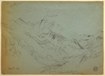 Drawing, Mount Holy Cross, 1874 (CH 18189615)