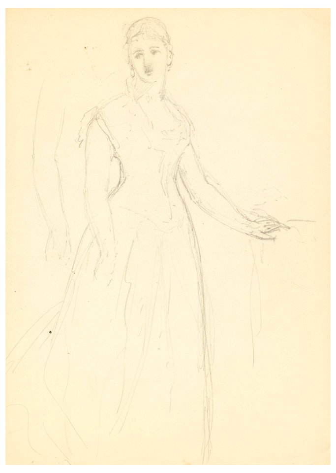 Drawing, Sketch for a Portrait of Bella Worsham, 1878 (CH 18566523)