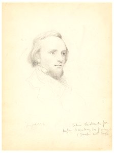 Drawing, Sketch of Peter Richards' Head for his Portrait, 1849 (CH 18566953)