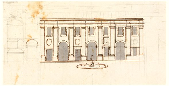 Drawing, Sketch, for an office building (possibly Villa Albani), ca. 1725–75 (CH 18551165)
