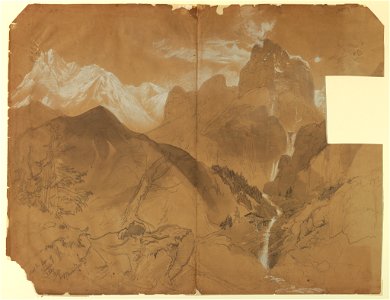 Drawing, Near the Pass of Faido, Italy, 1867 (CH 18189473)