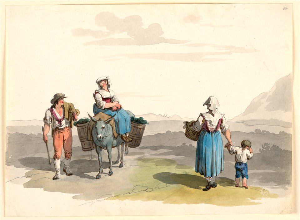 Drawing, On the Road to Tivoli, 1807–08 (CH 18329679)
