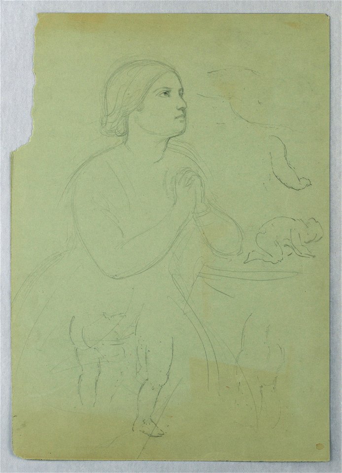 Drawing, Study for Communion of t, 1845 (CH 18566233)