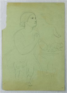 Drawing, Study for Communion of t, 1845 (CH 18566233)