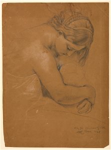Drawing, Study for Communion of the Sick, 1845 (CH 18565777)