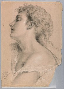 Drawing, Study for Justice and Pe, 1878 (CH 18566443)