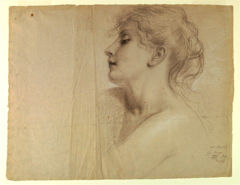 Drawing, Study for Justice and Pe, July 7, 1878 (CH 18566419)