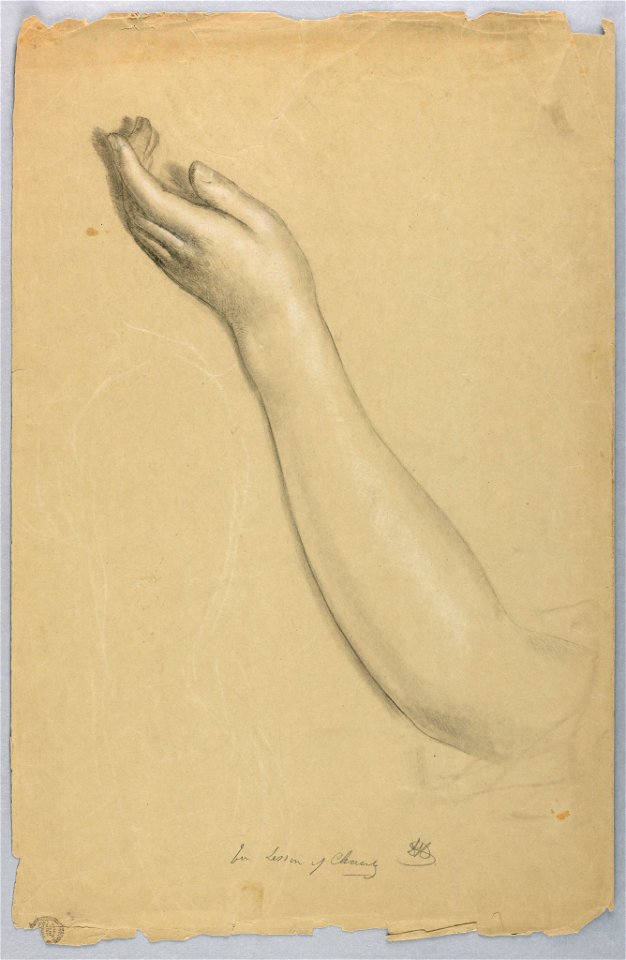 Drawing, Study for Lesson of Charity, 1850 (CH 18565765)