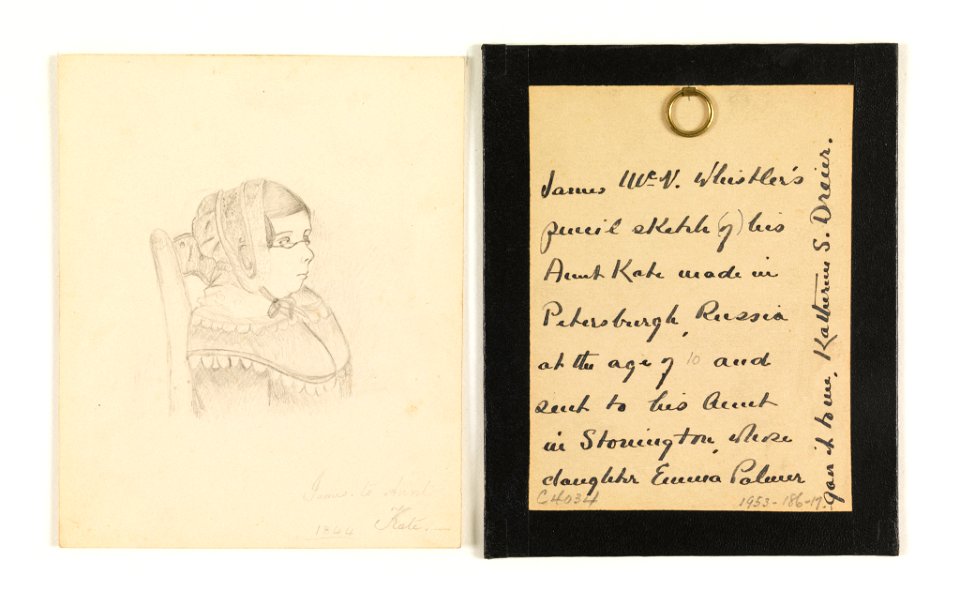 Drawing, Portrait of Aunt Alicia McNeill (Aunt Kate), 1844 (CH 18397263-3)