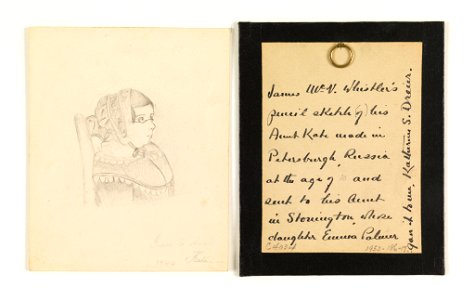 Drawing, Portrait of Aunt Alicia McNeill (Aunt Kate), 1844 (CH 18397263-3)
