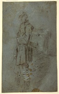 Drawing, Side View of a Drummer, ca. 1864 (CH 18174385)