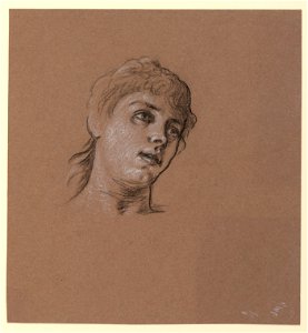Drawing, Portrait Sketch of a Young Girl, ca. 1885 (CH 18404503)