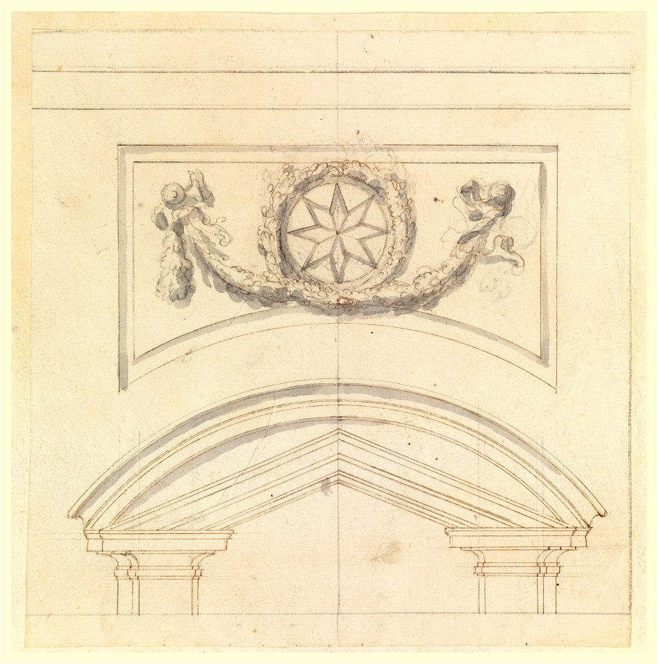 Drawing, Project for an Overdoor, 1625–1650 (CH 18127639)