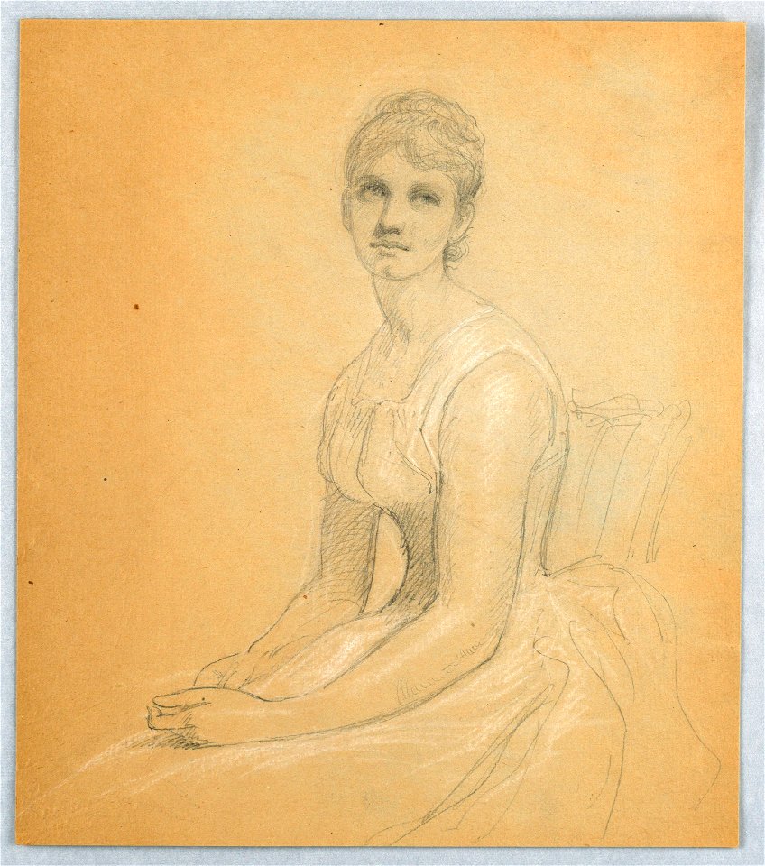 Drawing, Sketch for Portrait of a Woman, 1881 (CH 18566243)