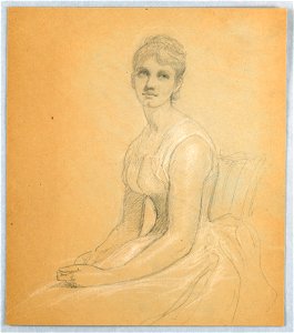 Drawing, Sketch for Portrait of a Woman, 1881 (CH 18566243)