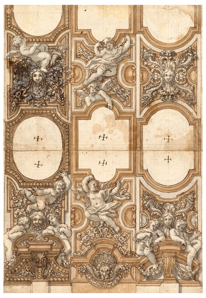 Drawing, Project for ceiling decoration, 1650–75 (CH 18358963)