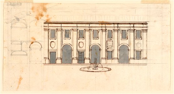Drawing, Sketch, for an office building (possibly Villa Albani), ca. 1725–75 (CH 18551165-2)