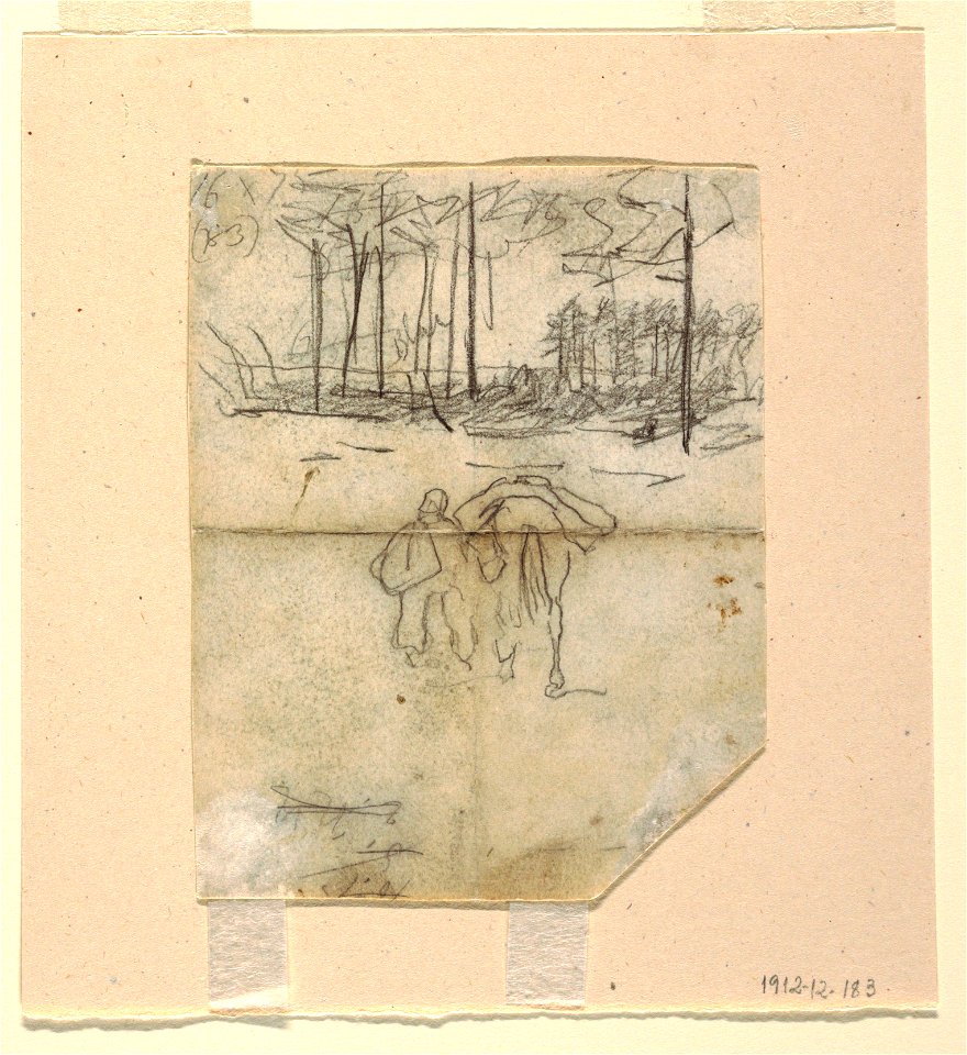 Drawing, Soldier Leading a Pack-Horse, 1862 (CH 18174201)
