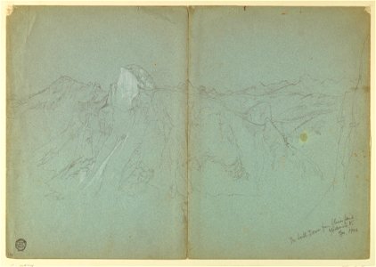 Drawing, South Dome from Glacier Point, Yosemite, 1904 (CH 18189969)