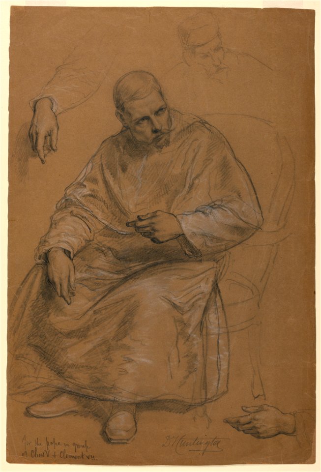 Drawing, Study for Titian Showing, 1872 (CH 18566247)