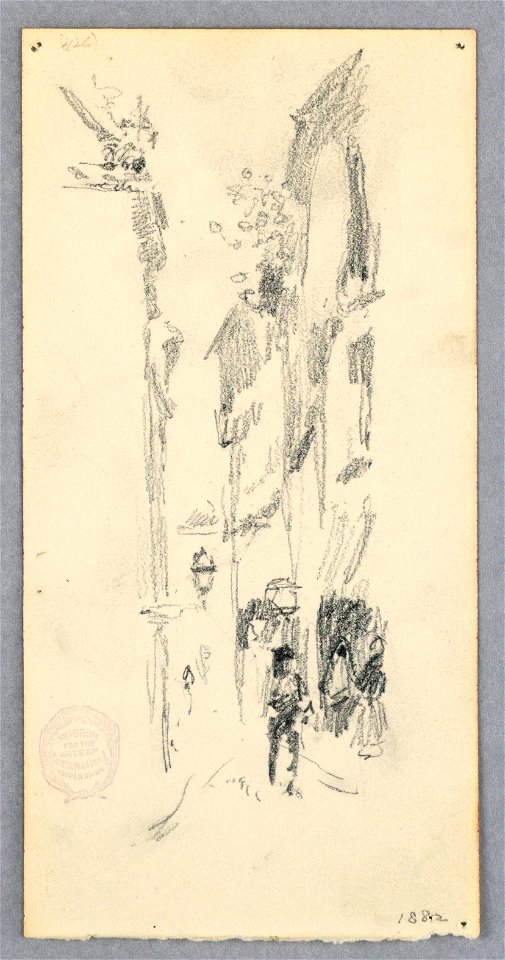 Drawing, Street Scene, Venice, 1882 (CH 18139787)