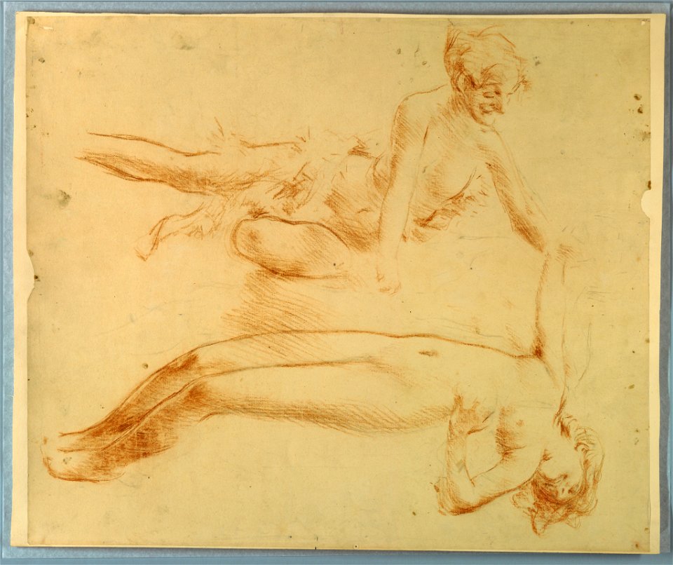 Drawing, Studies for the groups of the two maenads and the Silenus, 1895–98 (CH 18138033)