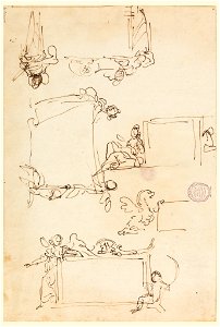 Drawing, Sketches for a tablet, ca. 1750 (CH 18114841)