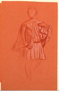 Drawing, Study of a costumed figure, ca. 1872 (CH 18404397)