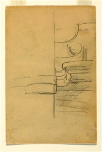 Drawing, Sketch of the Details of a Ship's Railing, probably 1895 (CH 18174659)