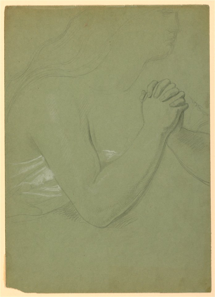 Drawing, Study for A Magdalen, F, 1852 (CH 18369893)