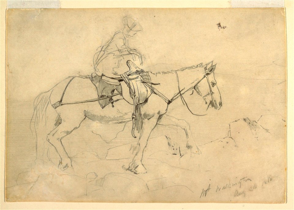 Drawing, Study for Bridle Path, White Mountains, August 24, 1868 (CH 18174501)