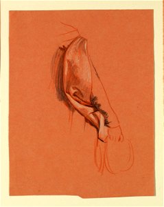Drawing, study of drapery, ca. 1890 (CH 18404449)