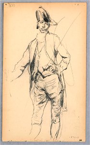Drawing, Standing Male Figure in Seventeenth-century Costume, 1876–77 (CH 18137303)