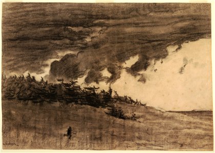 Drawing, Storm Coming (Shore with Clouded Sky), probably 1884 (CH 18174307)