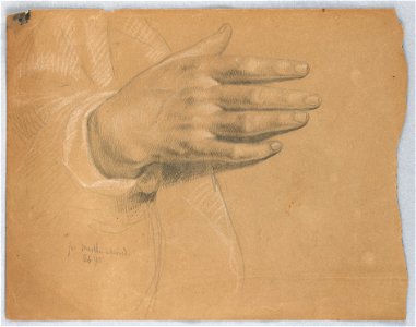 Drawing, Study for Martha Reprove, February 1855 (CH 18369937)